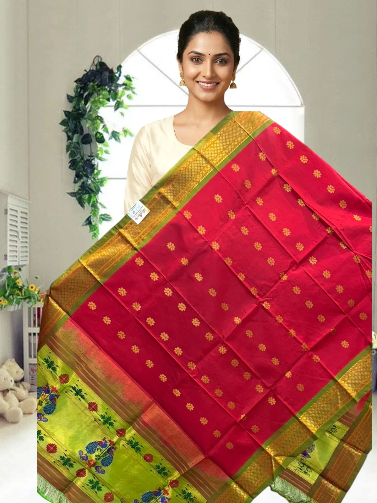 Gadwal Silk Dupatta : The Epitome of Handwoven Elegance
